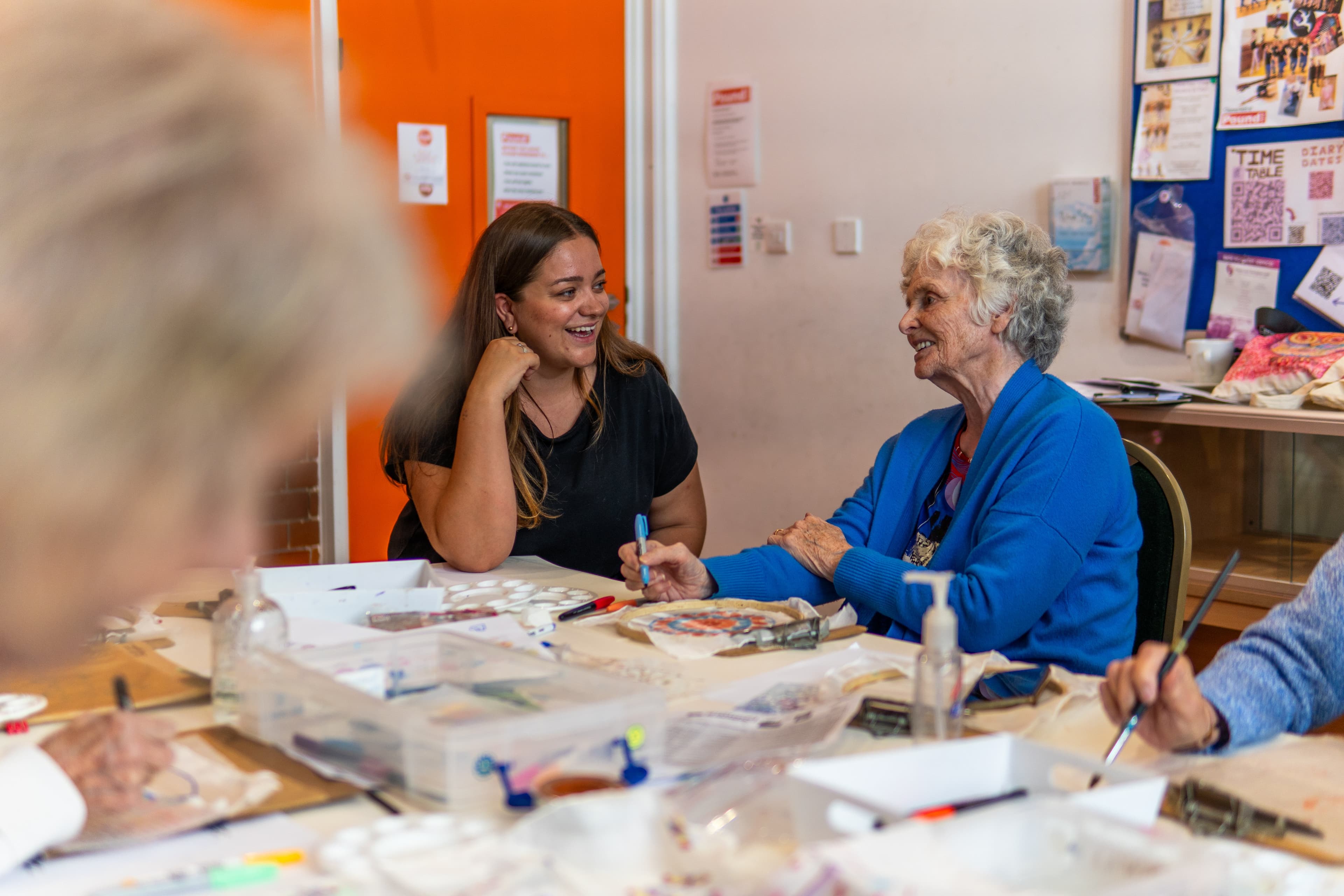 Caregiver assisting senior in Philadelphia County
