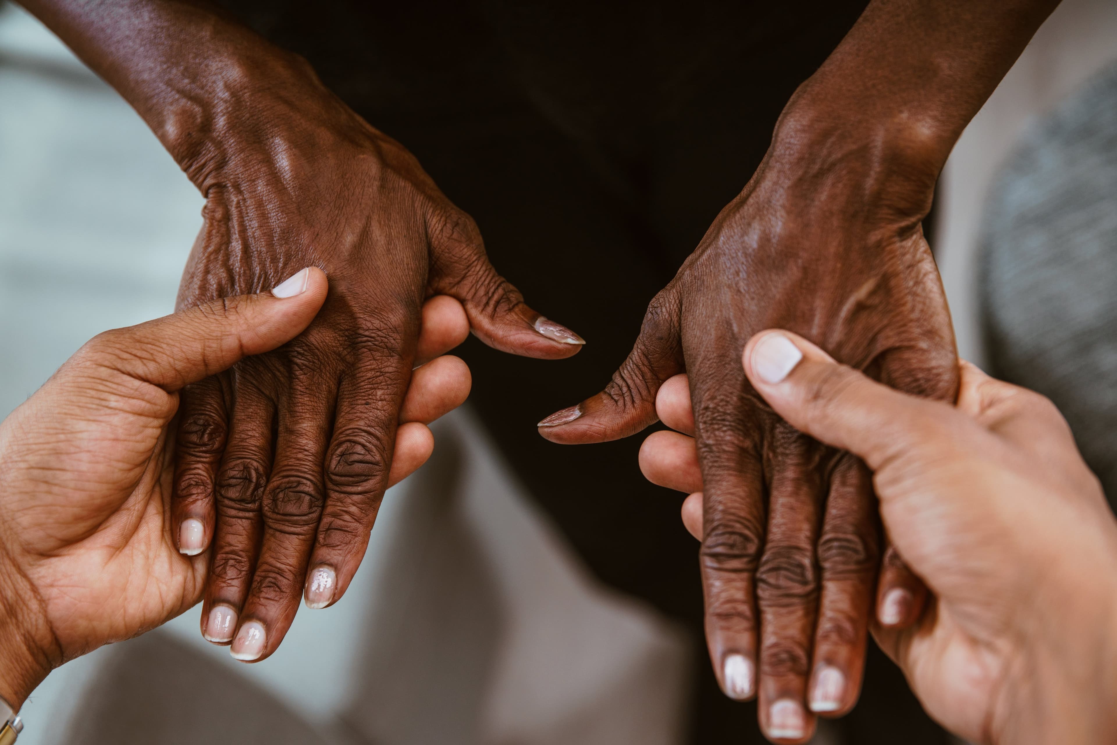 Pavan Homecare caregiver embracing senior client with warmth