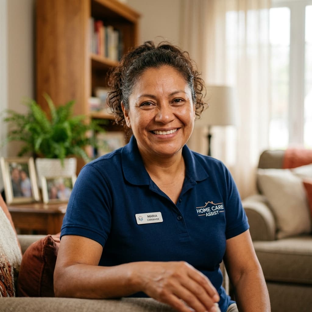Pavan Homecare caregiver with senior client